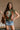 Michelle Olive Green Floral Sleeveless Sweater - front view