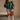 Nila Green Off-The-Shoulder Balloon Sleeve Top - full body front view