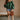 Nila Green Off-The-Shoulder Balloon Sleeve Top - full body front view