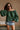 Nila Green Off-The-Shoulder Balloon Sleeve Top - front view