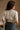 Dalia Cream Cropped Short Sleeve Top - close back view