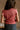 Mallory Terracotta Ruffle Sleeve Sweater - back view