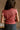 Mallory Terracotta Ruffle Sleeve Sweater - back view