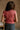 Mallory Terracotta Ruffle Sleeve Sweater - back view