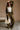 Calyn Olive & Cream Printed Wide Leg Pants - full body front view