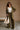 Calyn Olive & Cream Printed Wide Leg Pants - full front view