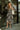 Annabelle Black & Cream Floral Midi Dress - full body front view