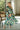Gemma Blue Multi Long Sleeve Midi Dress - full body front view