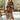 Any Brown Multi Floral Midi Dress - full body view