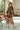 Any Brown Multi Floral Midi Dress - full body view