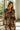 Any Brown Multi Floral Midi Dress - upper body front view