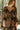 Any Brown Multi Floral Midi Dress - close up front