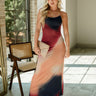 Adalyn Multi Mesh Midi Dress- full body view
