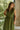 Ashley Olive Green Tie Waist Midi Dress- close up top view