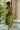 Ashley Olive Green Tie Waist Midi Dress- back view
