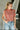 Carolyn Rust Striped Sleeveless Sweater- frontal side top view