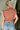 Carolyn Rust Striped Sleeveless Sweater- close up back view