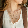 Mariah Gold Layered Medallion Necklace - front view