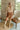 Reyna Brown Suede Cargo Skort - full body front view