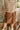 Reyna Brown Suede Cargo Skort - front view