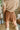 Reyna Brown Suede Cargo Skort - back view