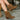 Dolce Vita Torey Chestnut Suede Fringe Bootie- front right side view