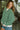 Elena Green & Cream Stripe Sweatshirt- frontal side view