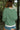 Elena Green & Cream Stripe Sweatshirt- close up back view