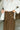 Vera Dark Brown Wide Leg Pants- close up top side view