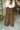 Vera Dark Brown Wide Leg Pants- back view