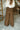 Vera Dark Brown Wide Leg Pants- back view