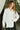 Raegen White Bow Long Sleeve Top- top view