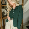 Misha Hunter Green Cardigan- front view