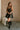 Josie Black Faux Leather Zip-Up Dress- full view