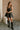 Josie Black Faux Leather Zip-Up Dress- full front view