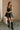 Josie Black Faux Leather Zip-Up Dress- full front view