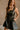 Josie Black Faux Leather Zip-Up Dress- frontal side view