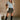 Alexa Washed Denim Short Sleeve Top- full body view
