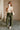 Lilian Olive Eyelet Wide Leg Jeans- full body view