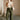 Lilian Olive Eyelet Wide Leg Jeans- full body view