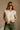Myra Cream Knit Hoodie Vest- front view