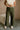 Lilian Olive Eyelet Wide Leg Jeans- front view
