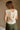 Myra Cream Knit Hoodie Vest- close up back view