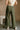 Lilian Olive Eyelet Wide Leg Jeans- full back view