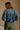 Reina Washed Denim Balloon Jacket- close up back view