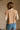 Aleah Camel Cable Knit Button Vest- full back view