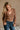 Marlow Mocha Brown Ribbed Tank & Cardigan- frontal top view