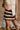 Regina Cream Multi Striped Mini Skirt - close up front view