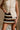 Regina Cream Multi Striped Mini Skirt - front view