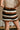 Regina Cream Multi Striped Mini Skirt - close up back view